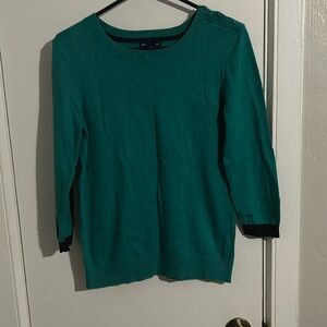 Teal Gap Crewneck Sweater